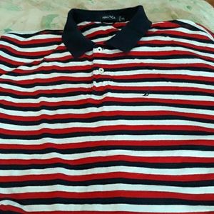 Men's STRIP POLO Shirt ((( By: NAUTICA )))